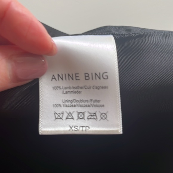 ANINE BING Julia leather skirt - Picture 9 of 11